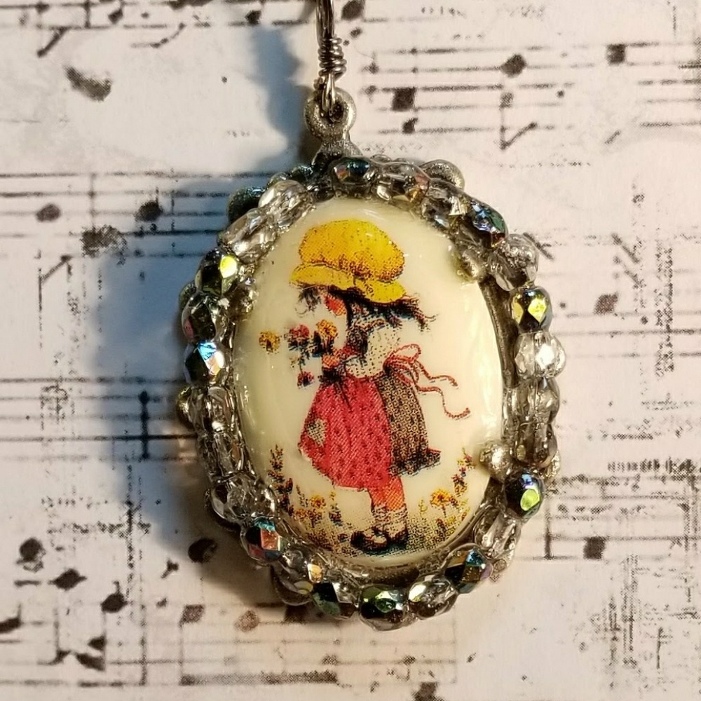 #0198 Hollie Hobbie Jeweled Pendant